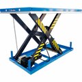 Global Industrial Power Scissor Lift Table, 86in x 47in, 8800 Lb. Cap, 55in Raised Height 293223